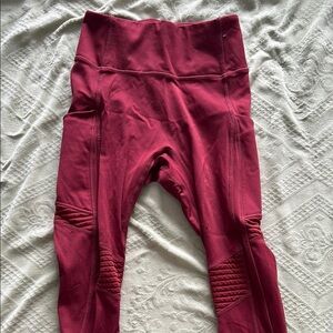 Fabletics Burgundy Leggings